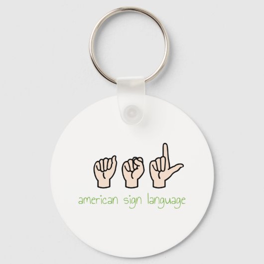 American Sign Language Schlüsselanhänger (Vorderseite)
