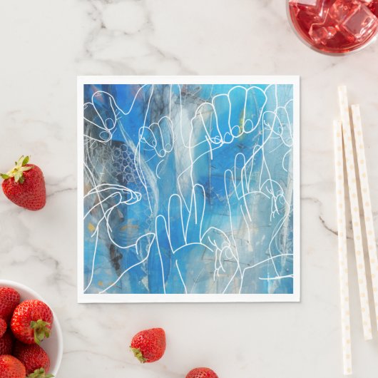 American Sign Language Serviette (Beispiel)