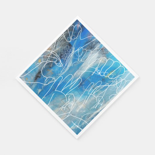 American Sign Language Serviette (Ecke)