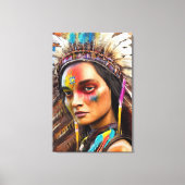 American Sioux Canvas Print Leinwanddruck (Vorderseite)