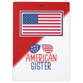 American Sister Klemmbrett (Rückseite)