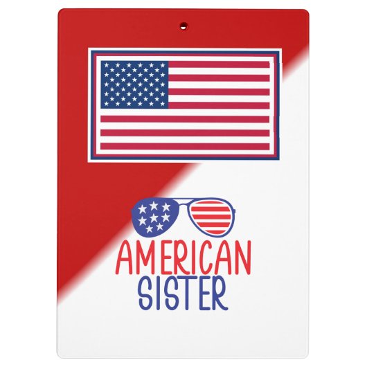 American Sister Klemmbrett (Rückseite)