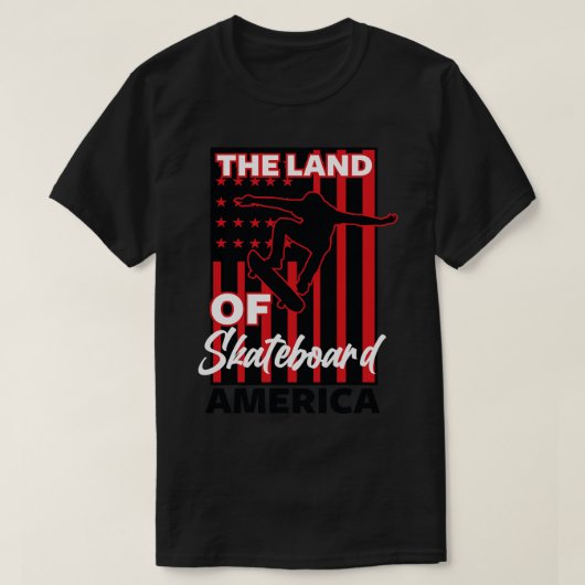 AMERICAN SKATEBOARD POSTER T-Shirt (Design vorne)