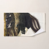 American Skunk oder Striped Skunk von Audubon Badhandtuch Set (Handtuch)