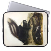 American Skunk oder Striped Skunk von Audubon Laptopschutzhülle (Vorderseite)