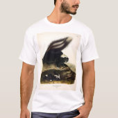 American Skunk oder Striped Skunk von Audubon T-Shirt (Vorderseite)