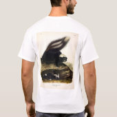 American Skunk oder Striped Skunk von Audubon T-Shirt (Rückseite)