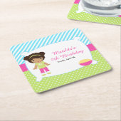 American Sleepoe Slumber Party Geburtstag Rechteckiger Pappuntersetzer (angewinkelt)