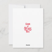 American Snowman Weihnachtskarte Feiertagskarte (Rückseite)