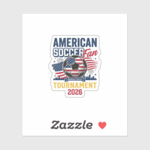 American Soccer Fan Turnier 2026 Vintage-Shirt Aufkleber