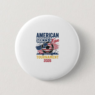 American Soccer Fan Turnier 2026 Vintage-Shirt Button