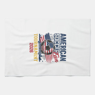American Soccer Fan Turnier 2026 Vintage-Shirt  Geschirrtuch