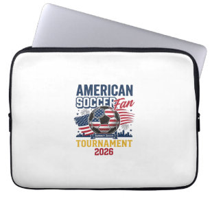 American Soccer Fan Turnier 2026 Vintage-Shirt Laptopschutzhülle