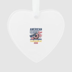 American Soccer Fan Turnier 2026 Vintage-Shirt  Ornament
