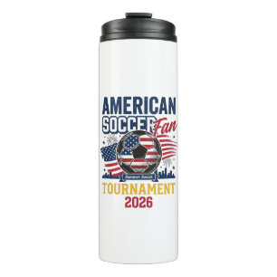 American Soccer Fan Turnier 2026 Vintage-Shirt  Thermosbecher