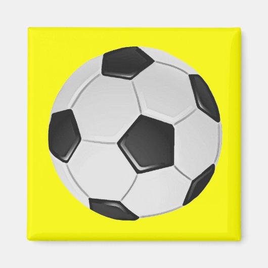 American Soccer or Association Football Ball Magnet (Vorne)