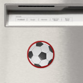 American Soccer or Association Football Ball Magnet (In Situ (Geschirrspüler))