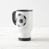 American Soccer or Association Football Ball Reisebecher (Vorderseite Links)