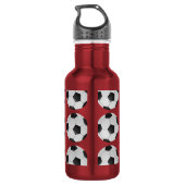 American Soccer or Association Football Ball Trinkflasche (Rückseite)