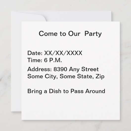 American Soccer or Association Football Einladung (Rückseite)