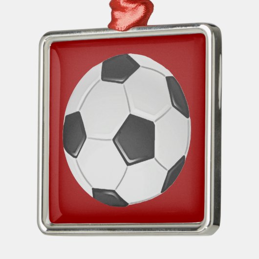 American Soccer or Association Football Ornament Aus Metall (Links)