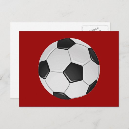 American Soccer or Association Football Postkarte (Vorne/Hinten)