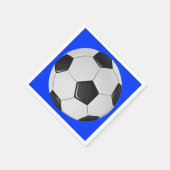 American Soccer or Association Football Serviette (Ecke)