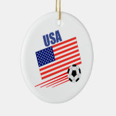 American Soccer Team Keramik Ornament (Rechts)