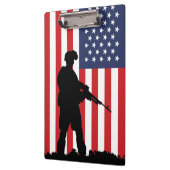 American Soldier Clipboard Klemmbrett (Links)