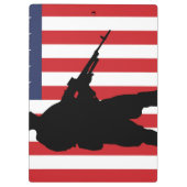 American Soldier Clipboard Klemmbrett (Rückseite)