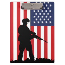 American Soldier Clipboard
