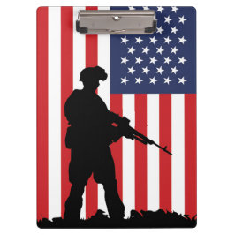 American Soldier Clipboard Klemmbrett