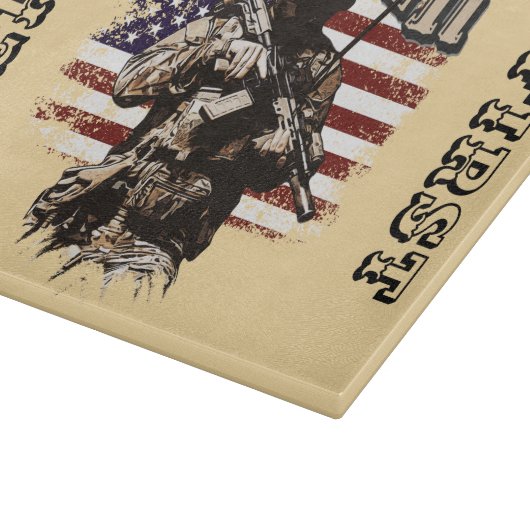 American Soldier Design Cutting Board Schneidebrett (Ecke)