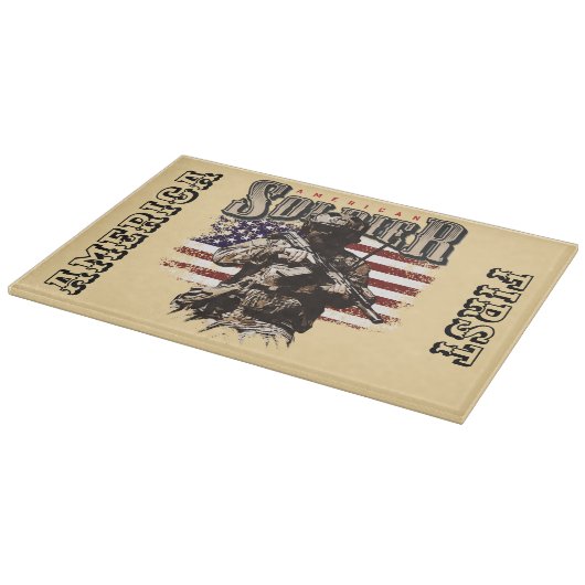 American Soldier Design Cutting Board Schneidebrett (Ecke)