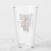 American Soldier Design Pint Glass Cup Glas (Rückseite)