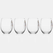 American Soldier Design Stemless WIne Glass Set Weinglas Ohne Stiel (Rechts)