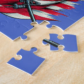 American Soldier Eagle USA Flag Patriotische Kunst Puzzle (Seite)