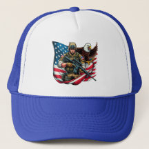 American Soldier Eagle USA Flag Patriotische Kunst