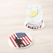 American Soldier Getränkeuntersetzer (Seite)