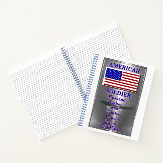 American Soldier Patriotic Notizblock (Innenseite)