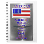 American Soldier Patriotic Notizblock (Vorderseite)