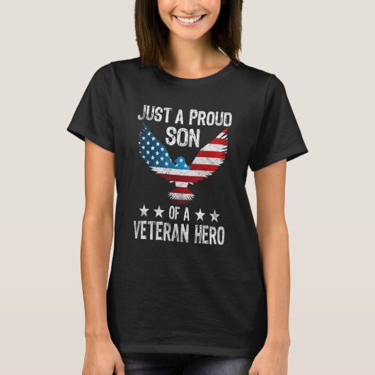 American Son American Flag Veterans Day Patriotic T-Shirt (Vorderseite)