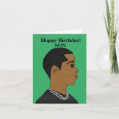American Son Birthday Card Karte (Vorderseite)