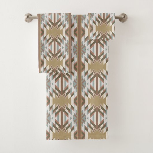 American Southwest Desert Colors Inspired Design Badhandtuch Set (Insitu)