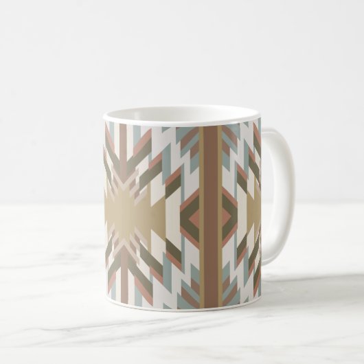 American Southwest Desert Colors Inspired Design Kaffeetasse (VorderseiteRechts)
