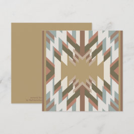 American Southwest Desert Colors Inspired Design Karte