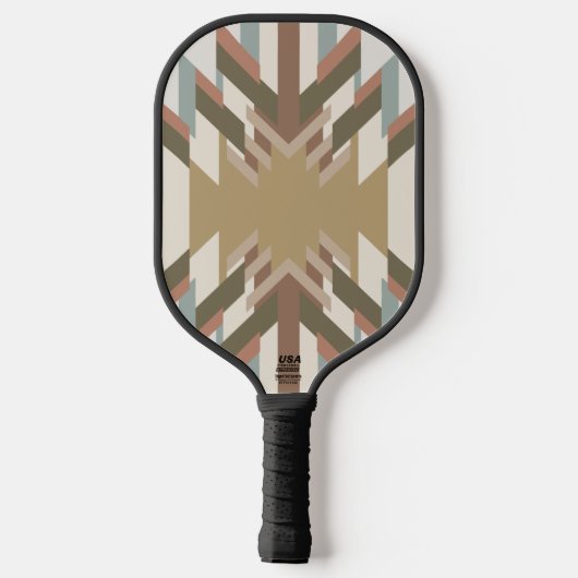 American Southwest Desert Colors Inspired Design Pickleball Schläger (Rückseite)