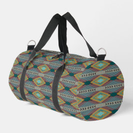 American Southwest Patterned Art And Earthy Colors Duffle Bag