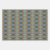 American Southwest Patterned Art And Earthy Colors Geschenkpapier Set (Vorderseite 3)