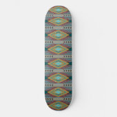 American Southwest Patterned Art And Earthy Colors Skateboard (Vorderseite)